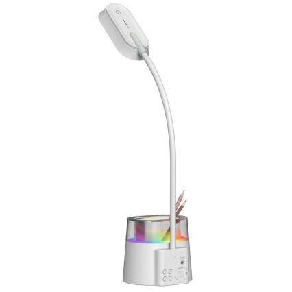 LED RGBW Dimbaar tafellamp met potloodhouder FALCON LED/10W/5V