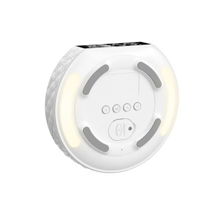 Wekker met LCD scherm en draadloze Qi charger 27W/9V wit