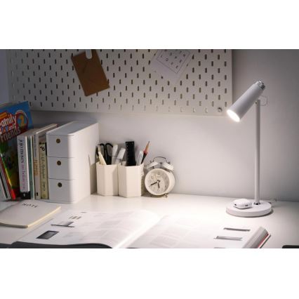 Lampe de table à intensité variable avec sans fil Qi charge TIT LED/12W/230V blanc