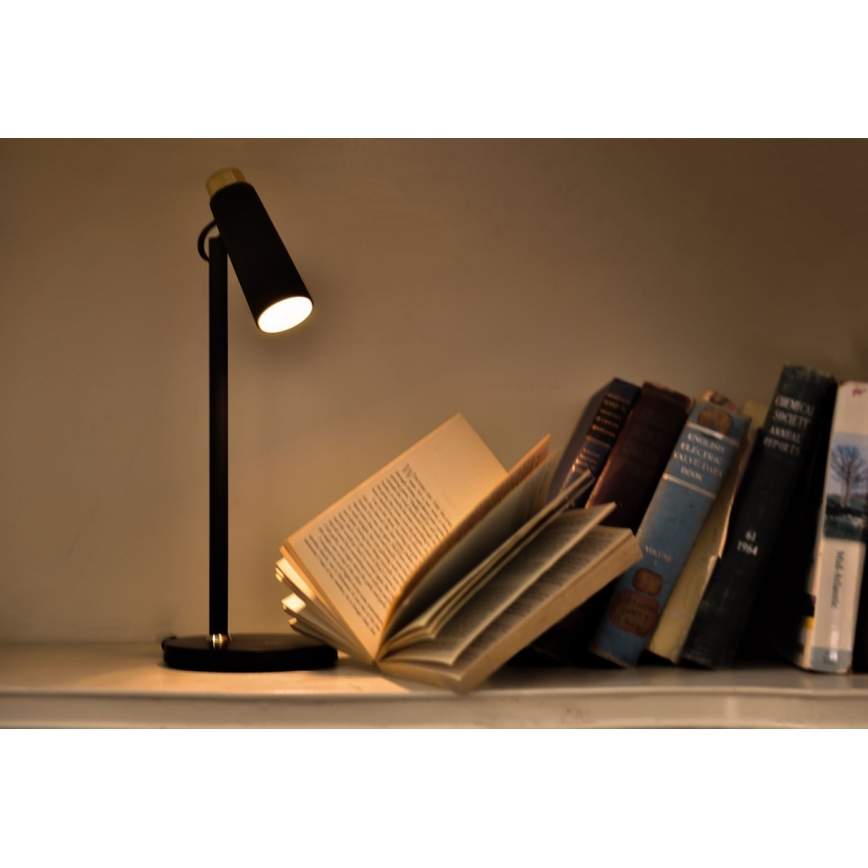 Dimbare LED tafellamp met draadloze Qi opladen TIT LED/12W/230V zwart