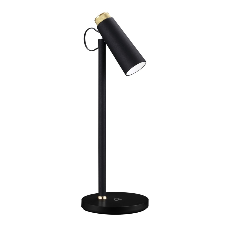 Dimbare LED tafellamp met draadloze Qi opladen TIT LED/12W/230V zwart