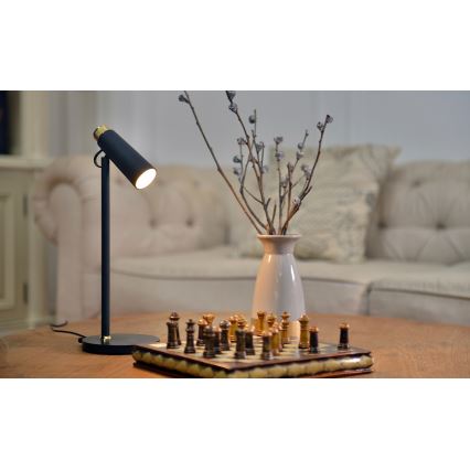 Lampe de table à intensité variable avec sans fil Qi charge TIT LED/12W/230V noir