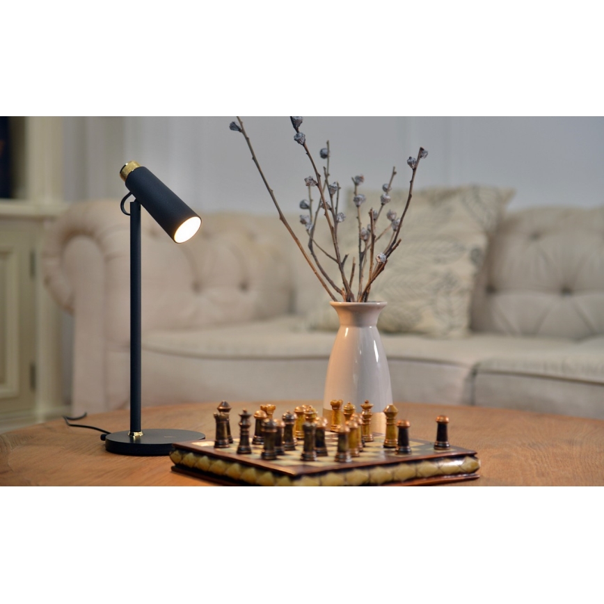 Lampe de table à intensité variable avec sans fil Qi charge TIT LED/12W/230V noir