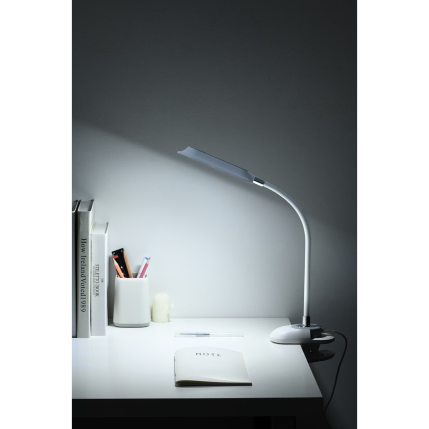 LED+CCT dimbare bureaulamp met klem CLIP LED/7,5W/230V 3000/4200/5000K wit