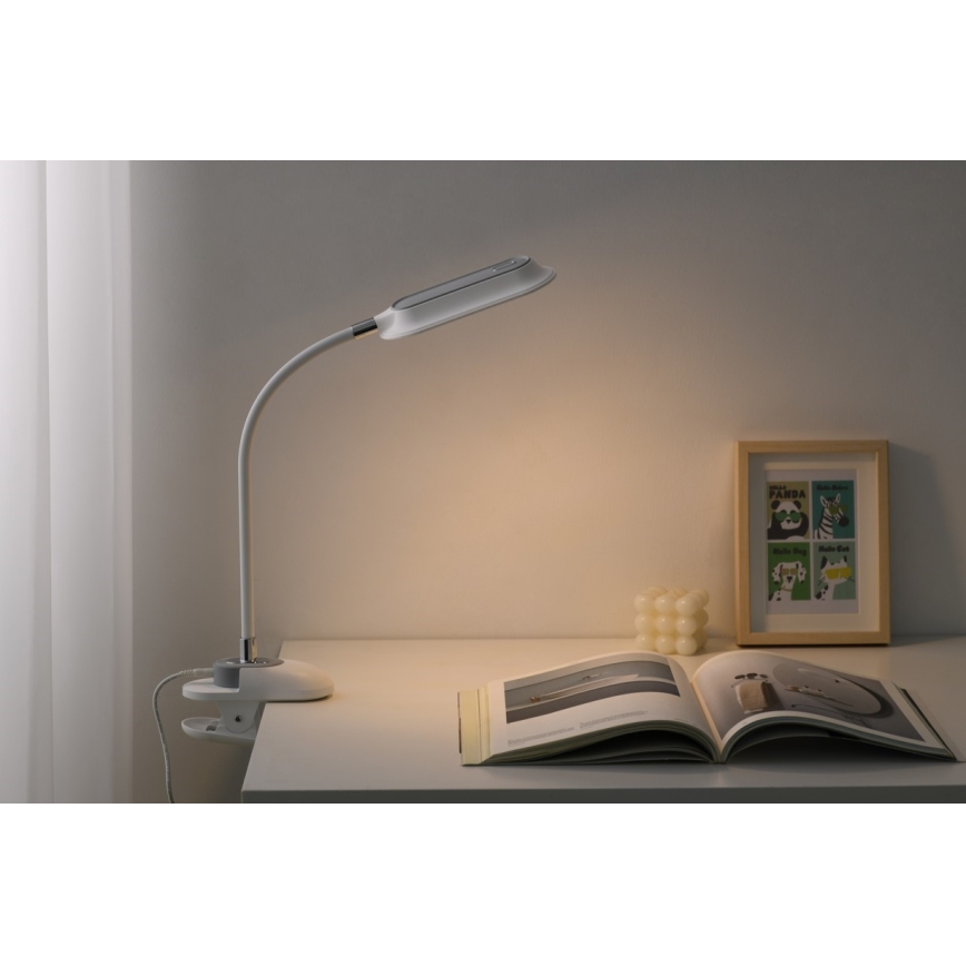LED+CCT dimbare bureaulamp met klem CLIP LED/7,5W/230V 3000/4200/5000K wit