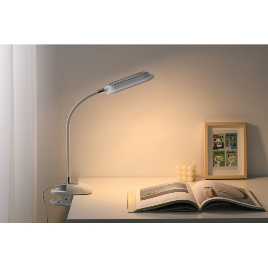 LED+CCT dimbare bureaulamp met klem CLIP LED/7,5W/230V 3000/4200/5000K wit