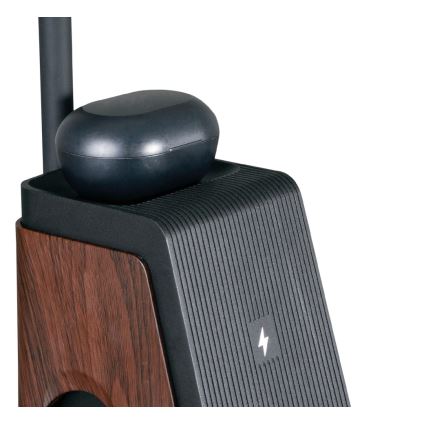 Lampe de bureau LED+CCT dimmable avec chargement sans fil QI IDEAL LED/8W/230V 2700/4000/5000K marron