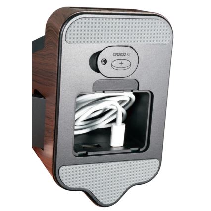 Lampe de bureau LED+CCT dimmable avec chargement sans fil QI IDEAL LED/8W/230V 2700/4000/5000K marron