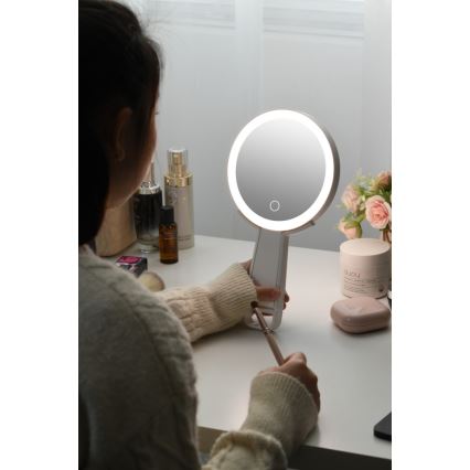 Immax 09103L - LED+CCT Dimbare make-upspiegel SWEET LED/3W/5V wit