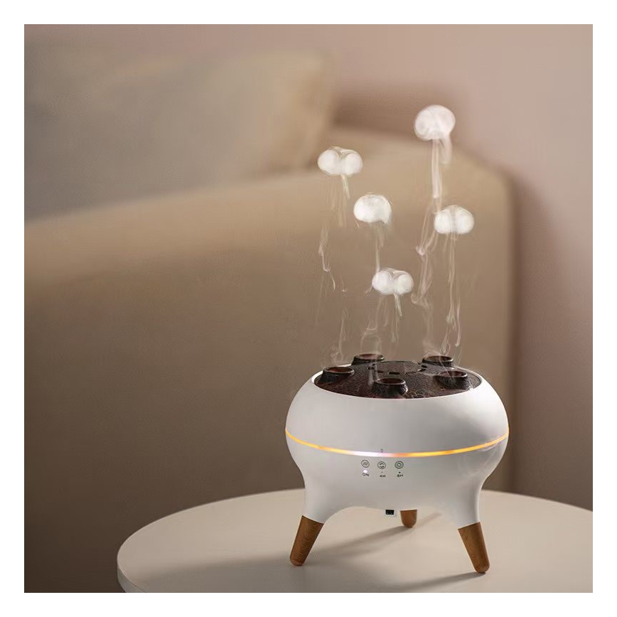 Immax 09104L - Aroma-diffuser en luchtbevochtiger JELLYFISH LED/11W/5V