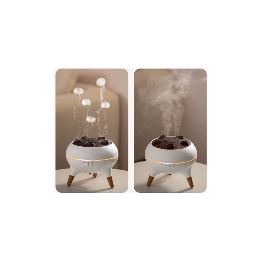 Immax 09104L - Aroma-diffuser en luchtbevochtiger JELLYFISH LED/11W/5V