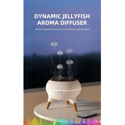 Immax 09104L - Aroma-diffuser en luchtbevochtiger JELLYFISH LED/11W/5V