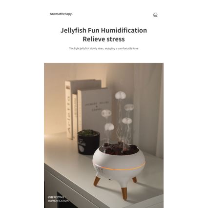 Immax 09104L - Aroma-diffuser en luchtbevochtiger JELLYFISH LED/11W/5V