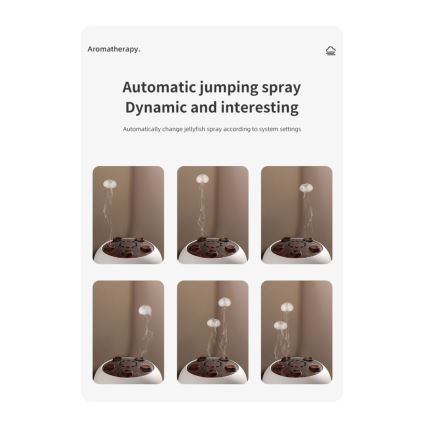 Immax 09104L - Aroma-diffuser en luchtbevochtiger JELLYFISH LED/11W/5V