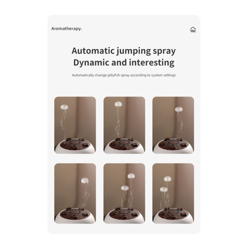 Immax 09104L - Aroma-diffuser en luchtbevochtiger JELLYFISH LED/11W/5V