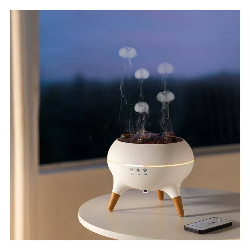 Immax 09104L - Diffuseur d'arômes et humidificateur d'air JELLYFISH LED/11W/5V