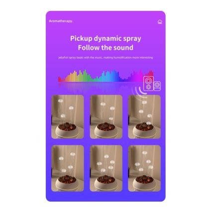 Immax 09104L - Diffuseur d'arômes et humidificateur d'air JELLYFISH LED/11W/5V