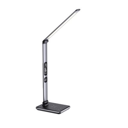 Dimbare LED-tafellamp LED/8,5W/230V met draadloze oplaadfunctie, zilver