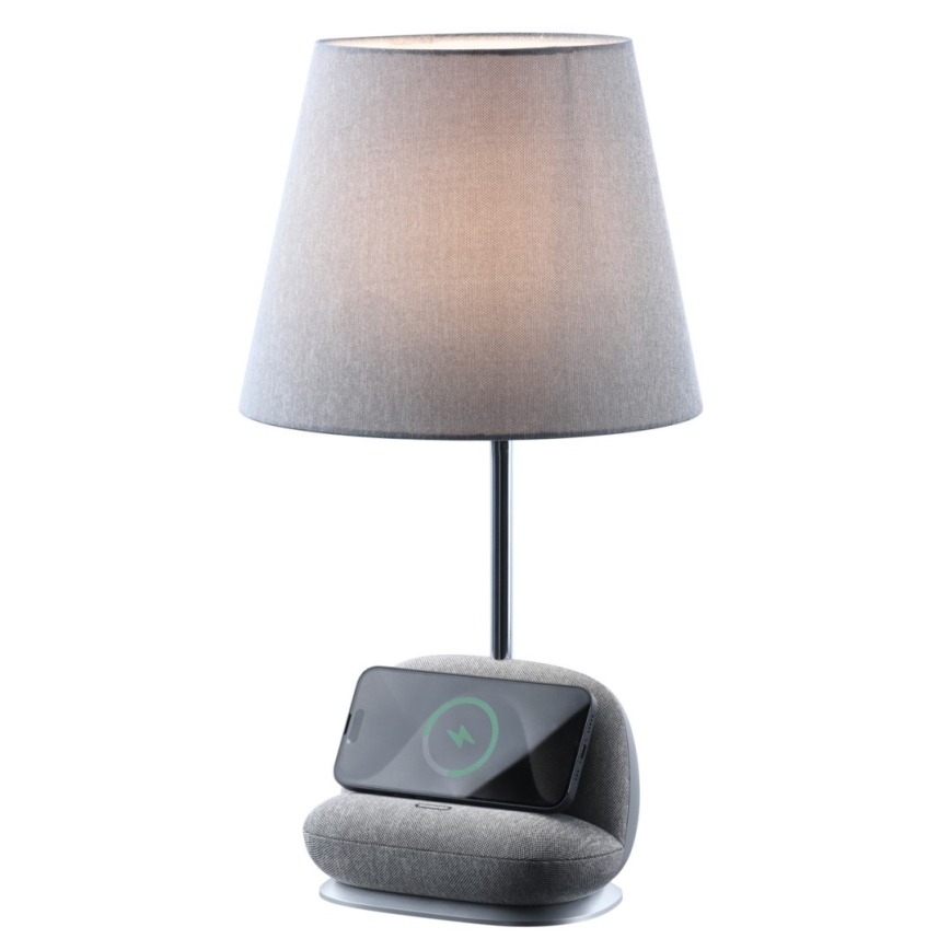 Lampe de table LED dimmable avec recharge sans fil Qi SOFA LED/6W/230V, gris