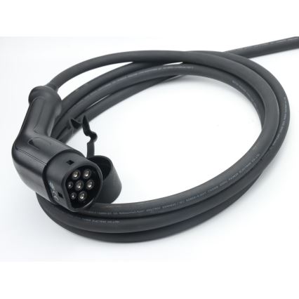 Immax - Borne de recharge EV pour véhicules électriques AC Type 2 16 A/380 V + prise 230 V, 3,7 kW, 5 m, Tuya