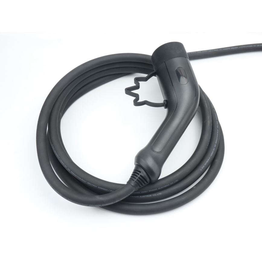 Immax - Station de recharge portable EV pour véhicules électriques, Type 2 (AC) 16 A / 380 V, 11 kW, avec prise 230 V et câble de 5 m, compatible Wi‑Fi Tuya