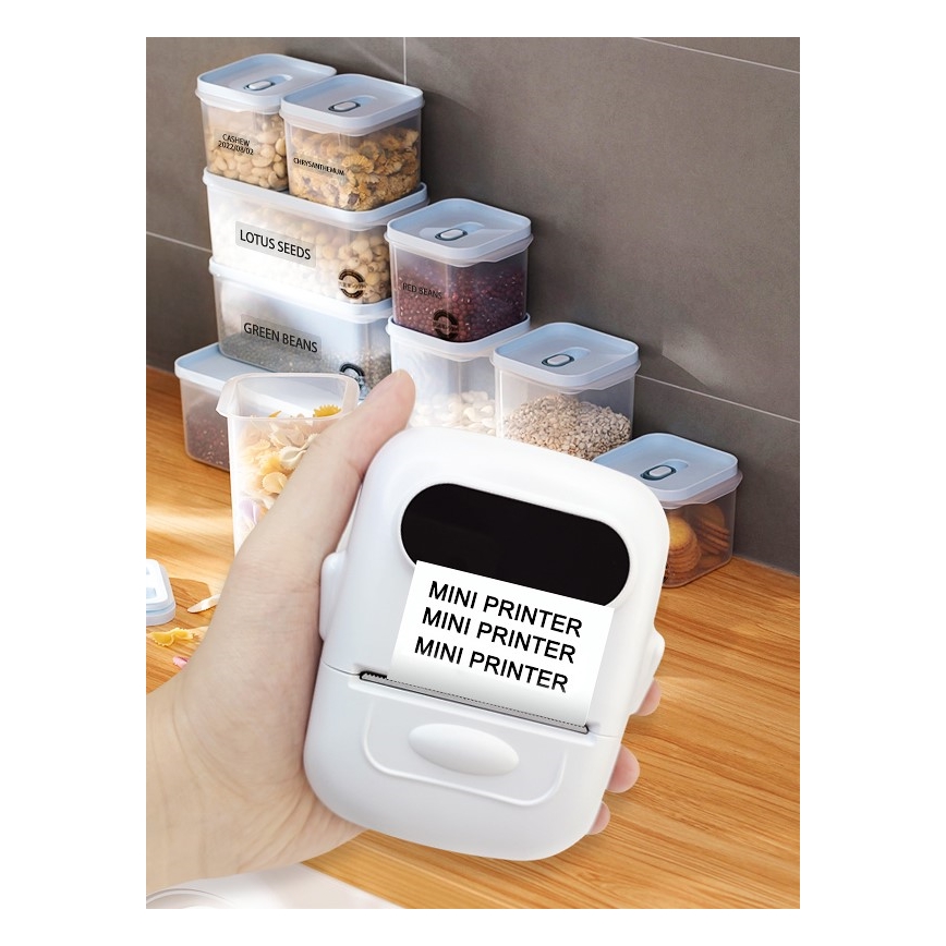 Digitale labelprinter USB-C + zelfklevende etiketten 40x30mm