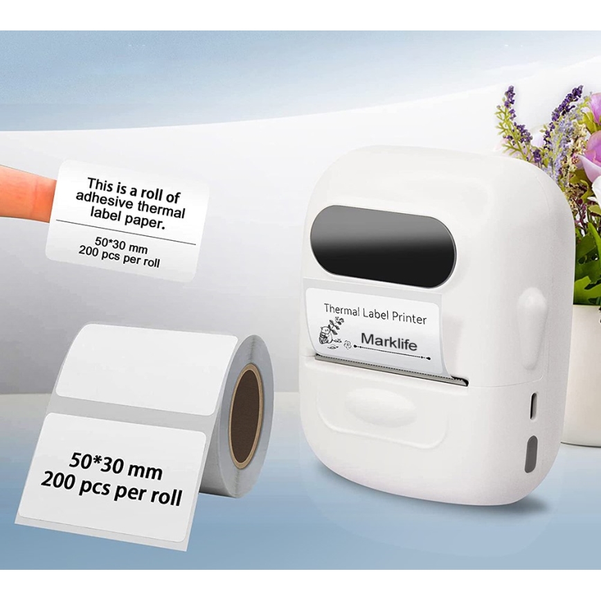 Digitale labelprinter USB-C + 3x zelfklevende etiketten