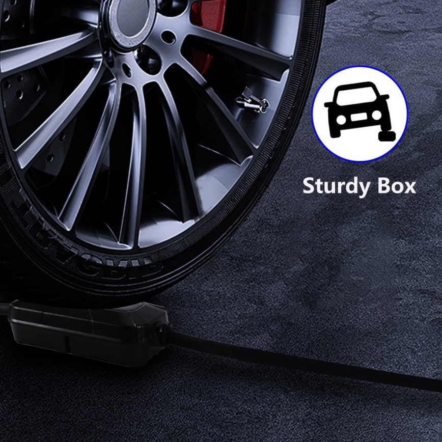 Immax - EV-reislaadstation voor elektrische auto's ​ AC Type 2 16A/380V 11kW + plug 230V, 3,7kW 5m + Etui