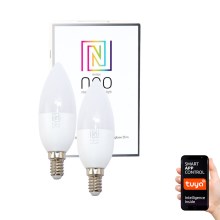 Immax NEO 07002B - PACK 2x Dimbare LED Lamp E14/5W/230V ZigBee 2700K Tuya