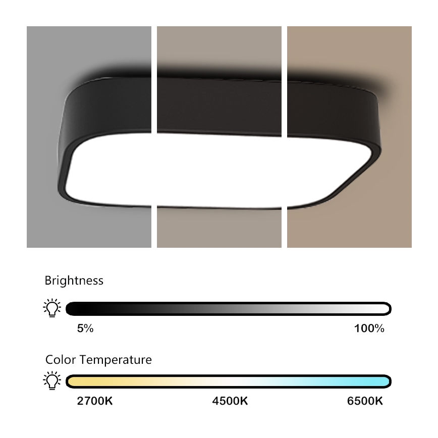 Immax NEO 07039L - LED Plafondlamp dimbaar RECUADRO LED/56W/230V + AB Tuya