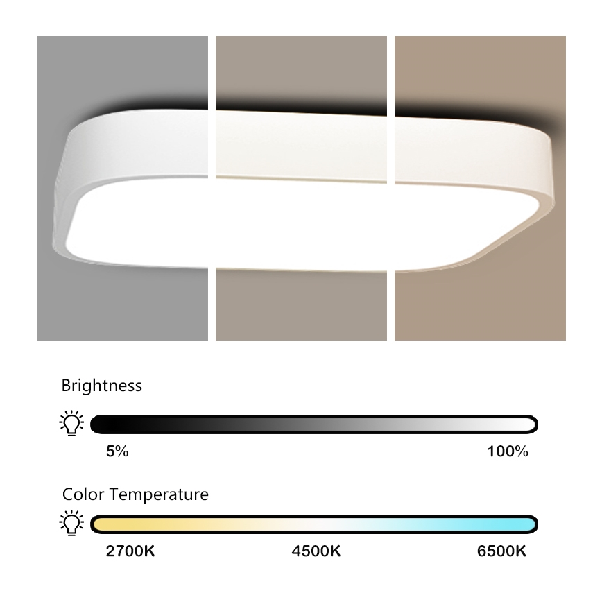 Immax NEO 07042L - LED Plafondlamp dimbaar RECUADRO LED/67W/230V + AB Tuya