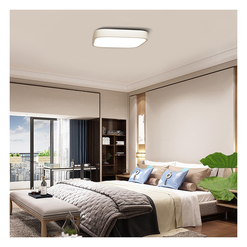 Immax NEO 07042L – Plafonnier LED à intensité variable RECUADRO LED/67W/230V + télécommande Tuya