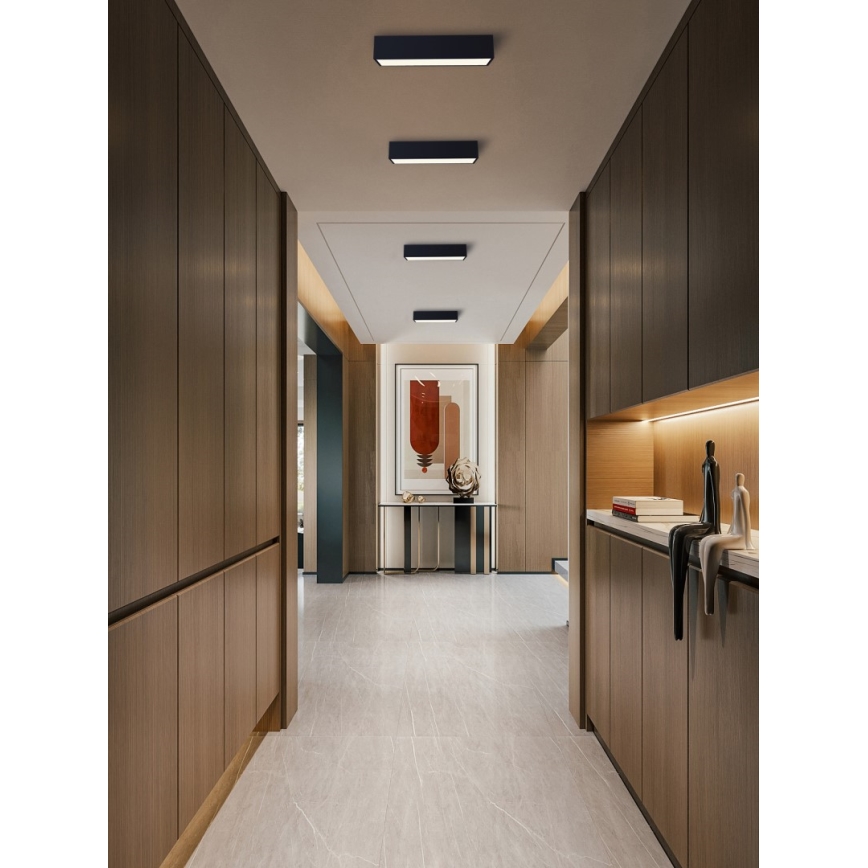 Immax NEO 07074-60 - Dimbare LED plafondlamp CANTO LED/34W/230V zwart Tuya + afstandsbediening