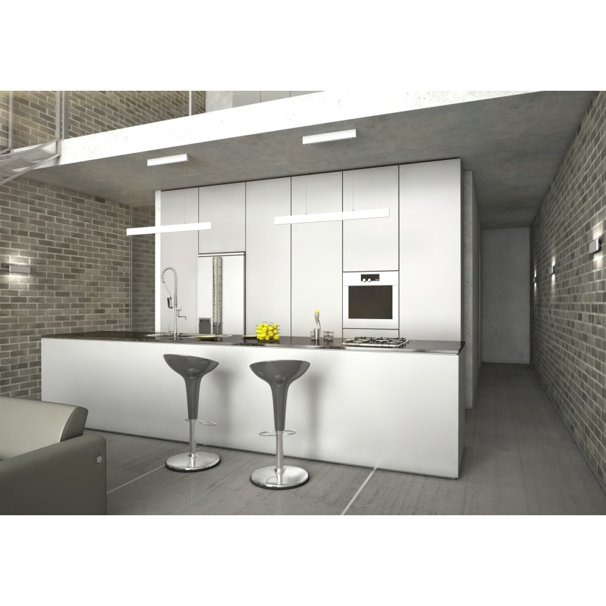 Immax NEO 07075L-LED Dimbare hanglamp aan kabel LISTON wit LED/18W/230V Tuya + afstandsbediening