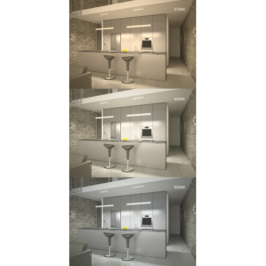 Immax NEO 07075L-LED Dimbare hanglamp aan kabel LISTON wit LED/18W/230V Tuya + afstandsbediening