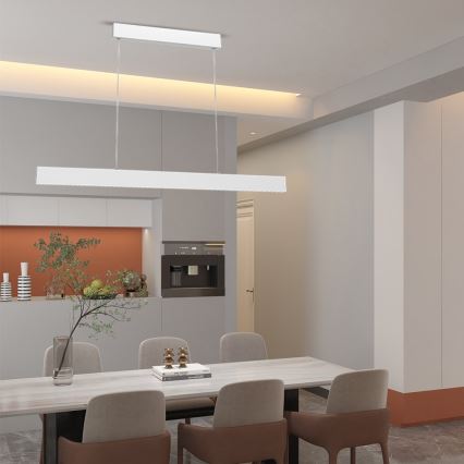Immax NEO 07075L- Suspension filaire à intensité variable LISTON blanc LED/18W/230V + télécommande Tuya