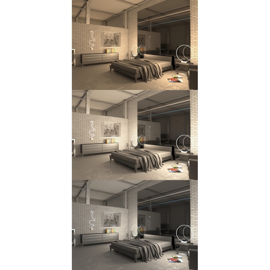 Immax NEO 07081L-B - Applique murale LED à intensité variable CARAVANA LED/35W/230V Tuya + télécommande