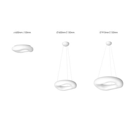 Immax NEO 07101L - LED dimbare hanglamp aan kabel PULPO LED/60W/230V 91 cm Tuya + afstandsbediening