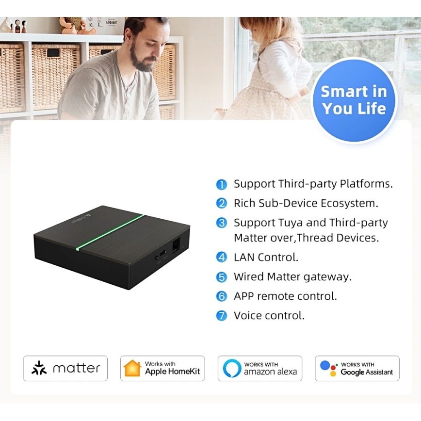 Immax NEO 07117-5 - Slimme MATTER BRIDGE Zigbee 3.0 230V Tuya Wi-Fi