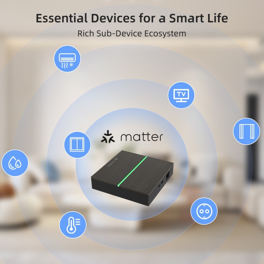 Immax NEO 07117-5 - Slimme MATTER BRIDGE Zigbee 3.0 230V Tuya Wi-Fi