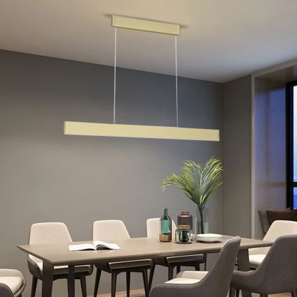 Immax Neo 07128L - Goudkleurige LED kroonluchter aan koord LISTON LED / 18W / 230V ZigBee + AB Tuya