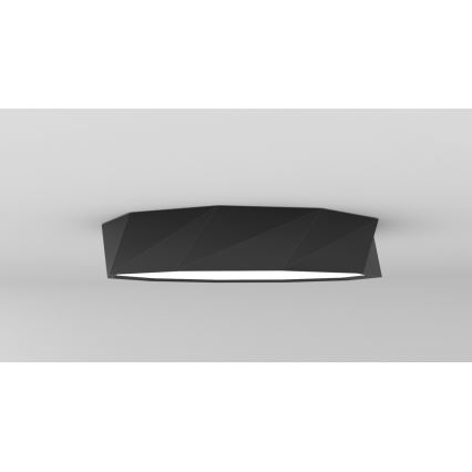 Immax NEO 07130-B60 - LED SMART Plafonnier à intensité variable DIAMANTE noir LED/43W/230V + télécommande 60cm Tuya ZigBee