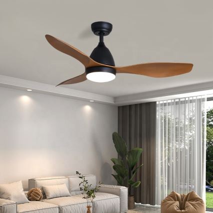 Immax NEO 07141-B - Ventilateur de plafond LED NEO LITE FRESCO LED/18W/230V Tuya Wi-Fi noir/bois+ télécommande