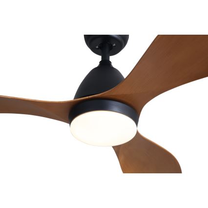 Immax NEO 07141-B - Ventilateur de plafond LED NEO LITE FRESCO LED/18W/230V Tuya Wi-Fi noir/bois+ télécommande