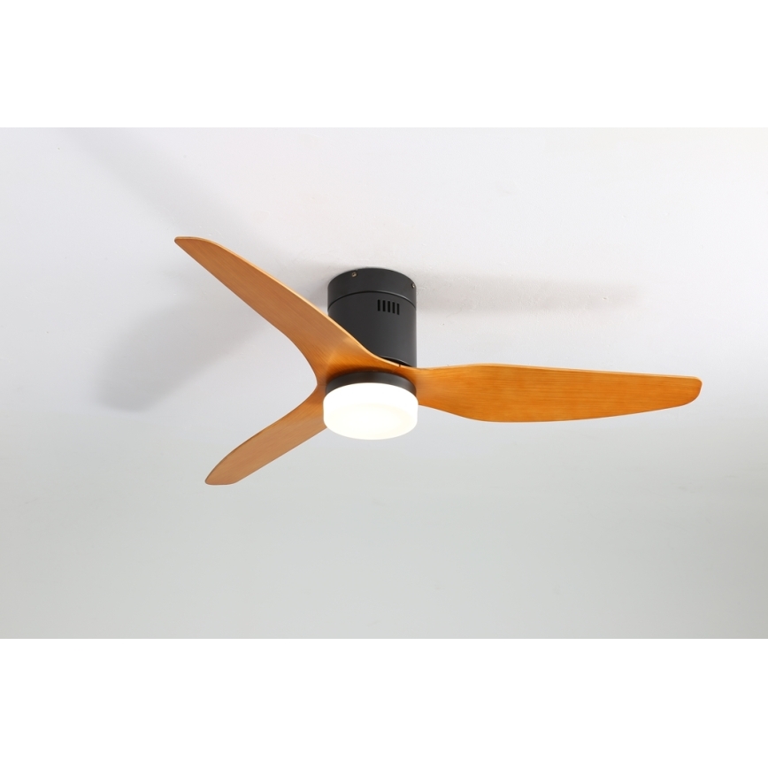 Immax NEO 07142-B - LED Plafond Ventilator NEO LITE FRESCO LED/18W/230V Tuya Wifi zwart/hout + afstandsbediening