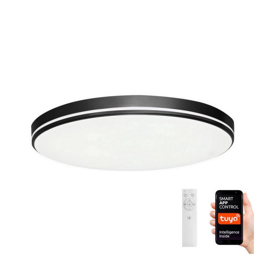 Immax NEO 07148-B40 - Plafonnier LED à intensité variable NEO LITE AREAS LED/24W/230V Tuya Wi-Fi noir + télécommande