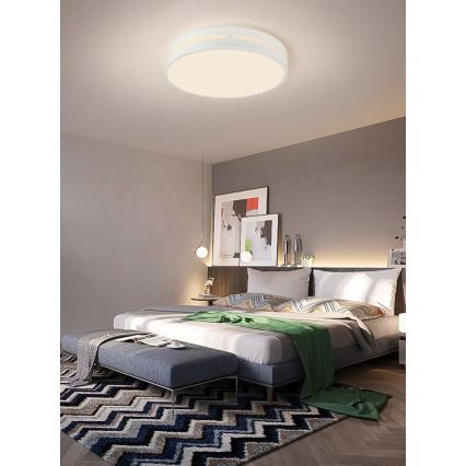 Immax NEO 07153-W50 - Dimbare LED Plafond Lamp NEO LITE PERFECTO LED/48W/230V Wi-Fi Tuya wit + afstandsbediening