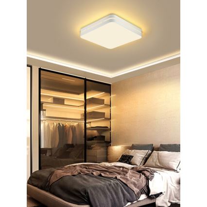 Immax NEO 07155-W30 - Dimbare LED Plafond Lamp NEO LITE PERFECTO LED/24W/230V Wi-Fi Tuya wit + afstandsbediening