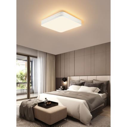 Immax NEO 07155-W30 - Dimbare LED Plafond Lamp NEO LITE PERFECTO LED/24W/230V Wi-Fi Tuya wit + afstandsbediening