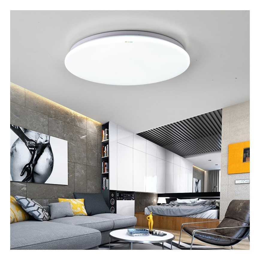 Immax NEO 07156-38 - Dimbare LED Plafondlamp ANCORA LED/24W/230V 2700-6500K Wi-Fi + afstandsbediening Tuya